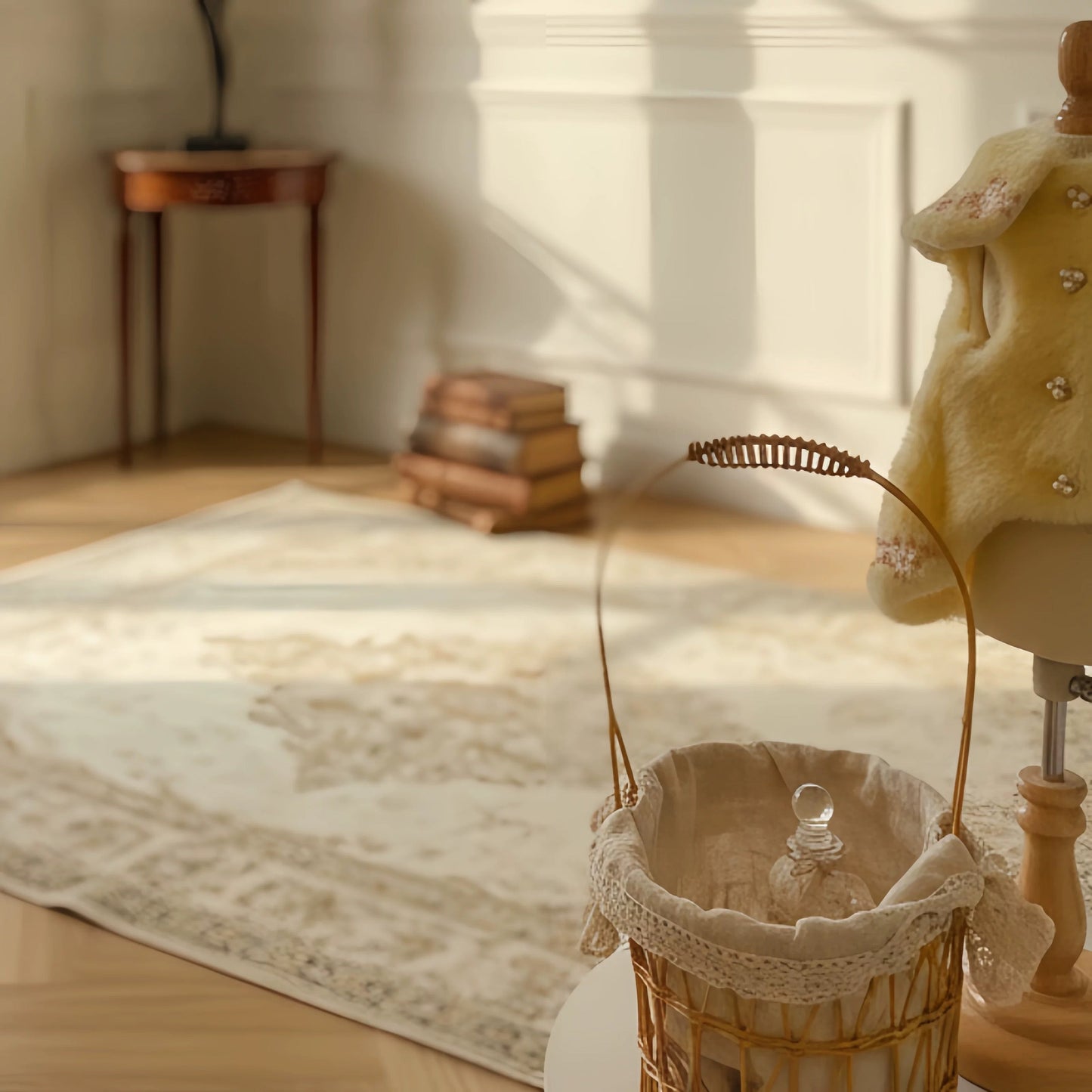 Elsamilu Romantic Yellow Fur Pet Dress – Elegant Winter Outfit for Small Dogs & Cats