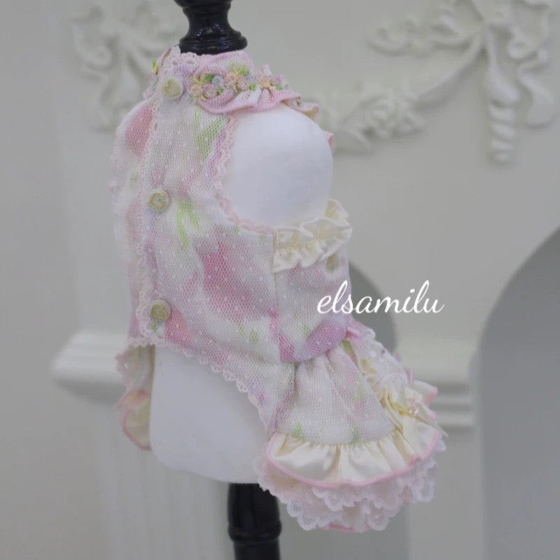 Elsamilu Fairy Tale Pet Dress – Elegant Princess Outfit for Small Dogs & Cats