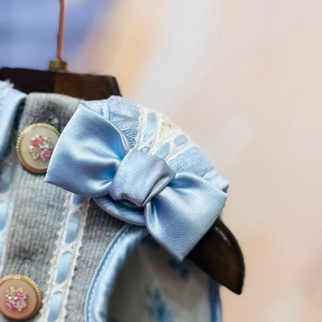 Elsamilu Dreamy Cat Lace Pet Dress – Elegant Outfit for Small Dogs & Cats