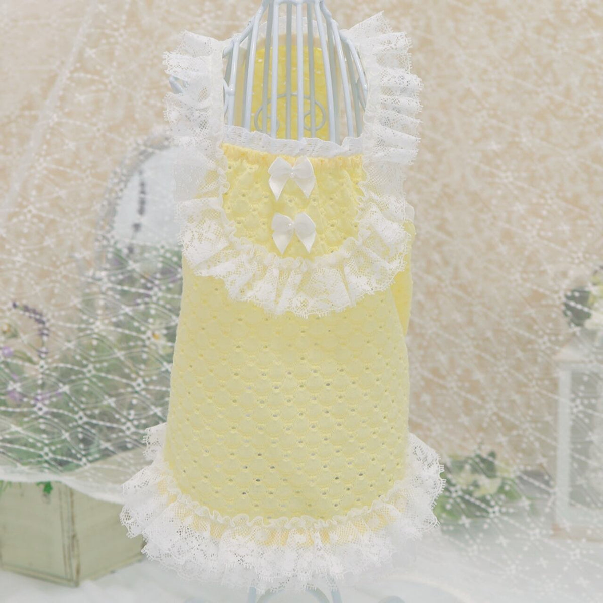 TaniWina Macarons Color Lace Vest Pet Clothes for Small Dog | Maltese Yorkshire  Poodle Shihzu