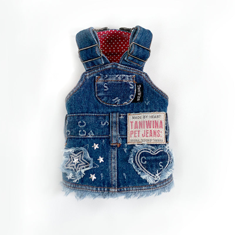 TaniWina Doggy Jean Suspender Dress - Adorable Pet Fashion for Any Occasion