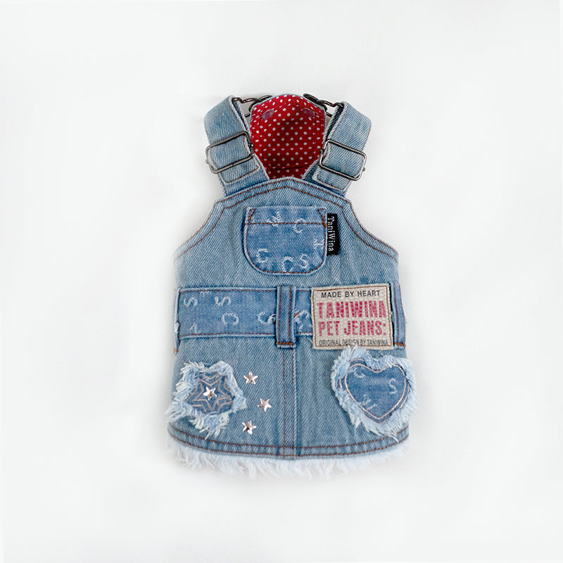 TaniWina Doggy Jean Suspender Dress - Adorable Pet Fashion for Any Occasion
