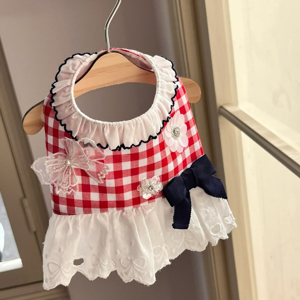 Autumn Bless フローラルチェックレースハーネス | Floral Checkered Lace Harness