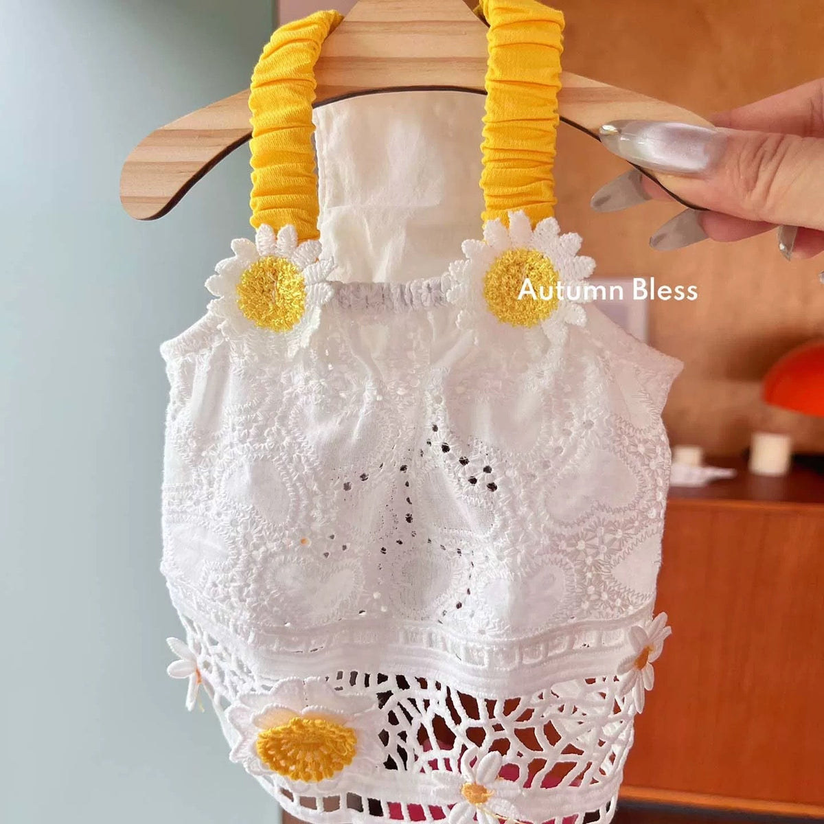 Autumn Bless レモンデイジー＆マリンピクニックワンピース | Lemon Daisy & Marine Picnic Dress