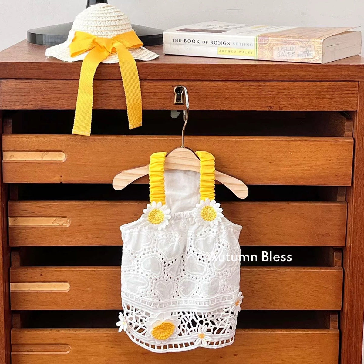 Autumn Bless レモンデイジー＆マリンピクニックワンピース | Lemon Daisy & Marine Picnic Dress