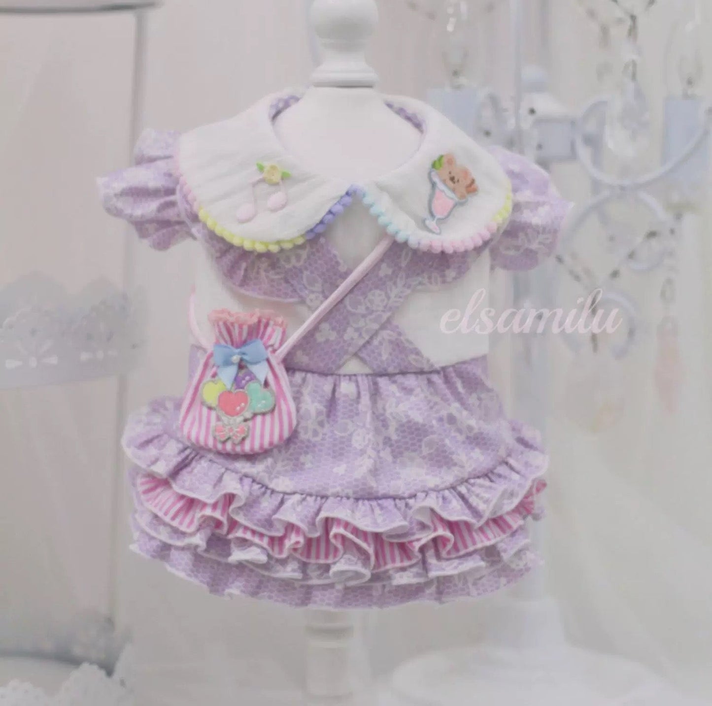 Elsamilu スウィートベアー アイスクリームプリンセスドレス