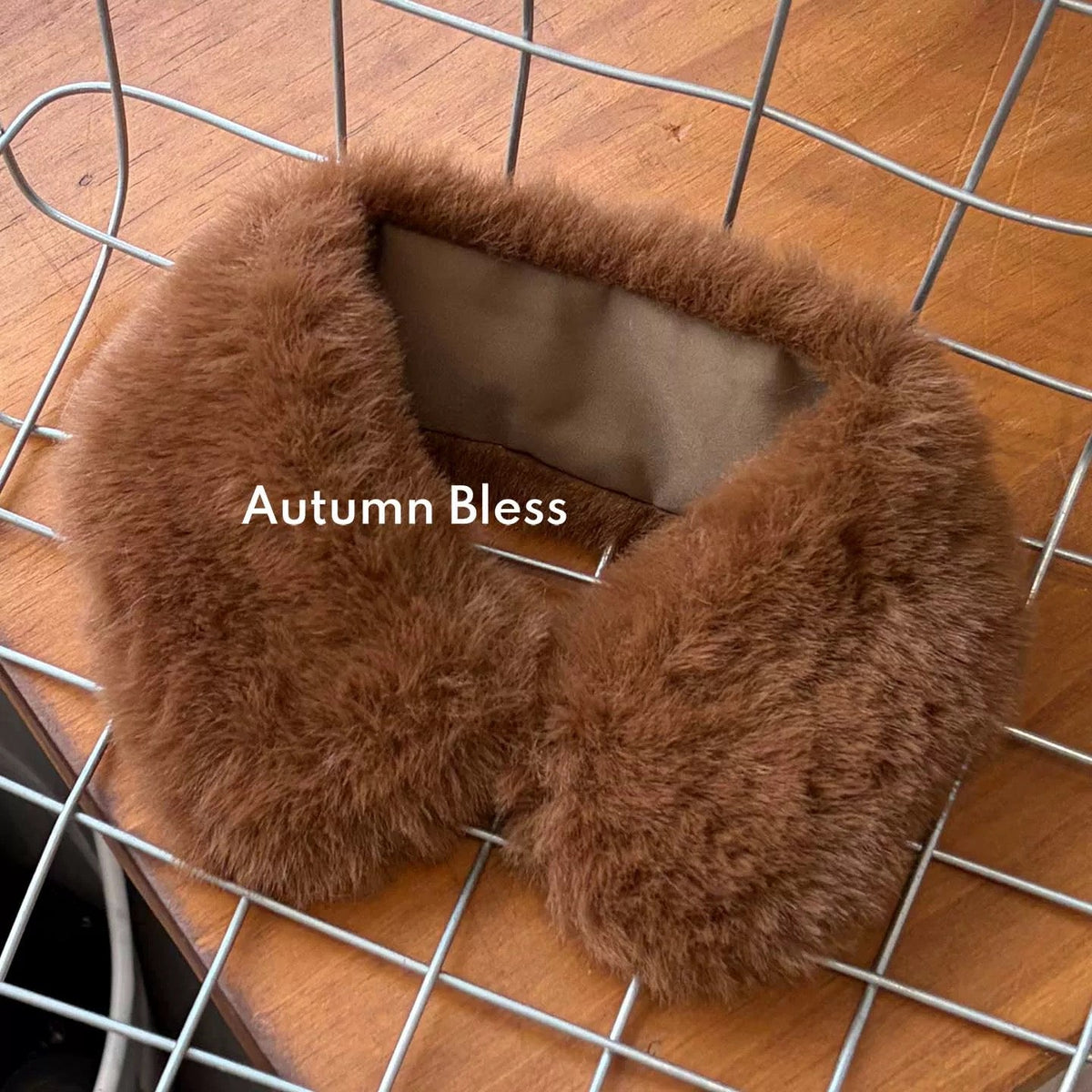 Autumn Bless ふんわりリボンファーケープ（クリップ・ピン対応）