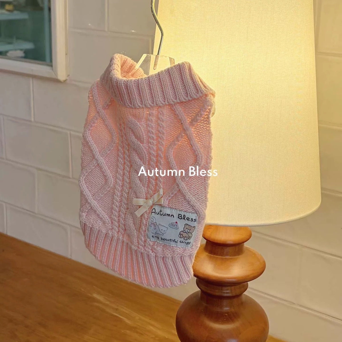 Autumn Bless ソフトウールタッチニットベスト