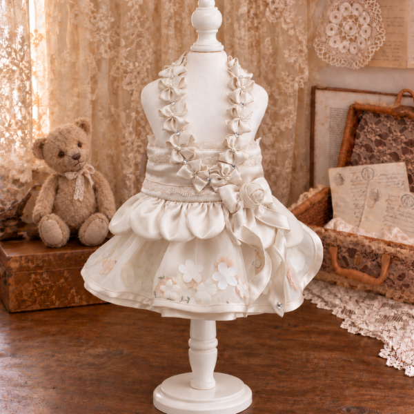 Champagne Petal Pet Dress — No. 136